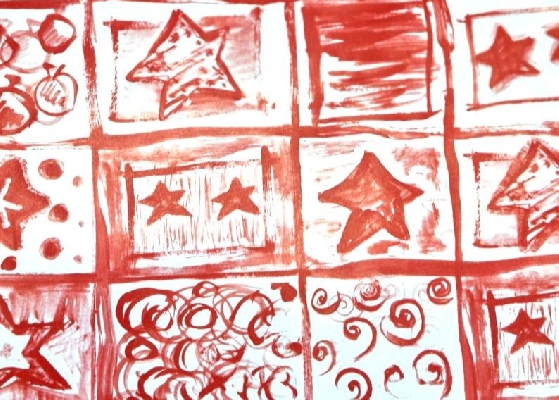 PAPEL DE REGALO PREMIUM ESTRELLA NAVIDAD ROJO FONDO BLANCO